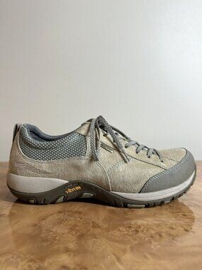 Dansko Paisley Waterproof Suede Leather Walking Shoes Gray Women's 40 US 9.5-10